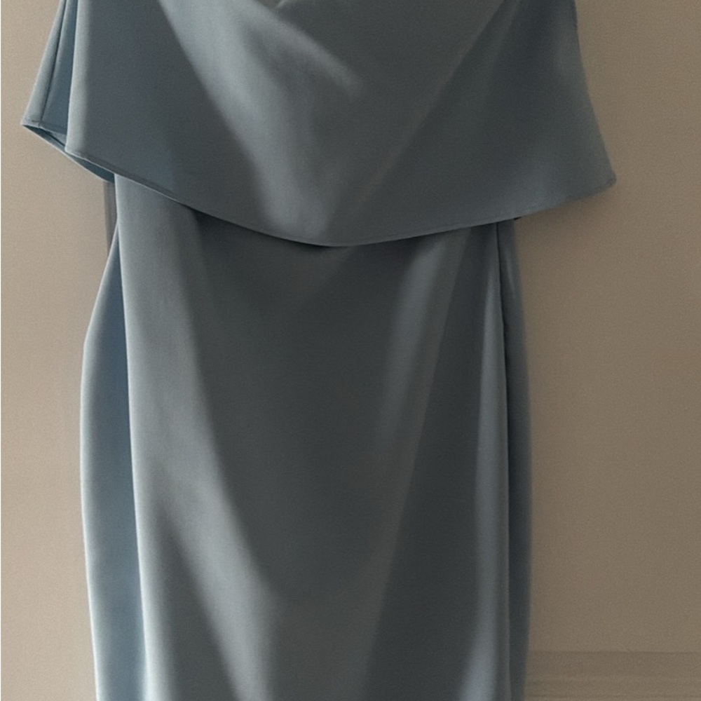 Likely Strapless Slate Blue Dress